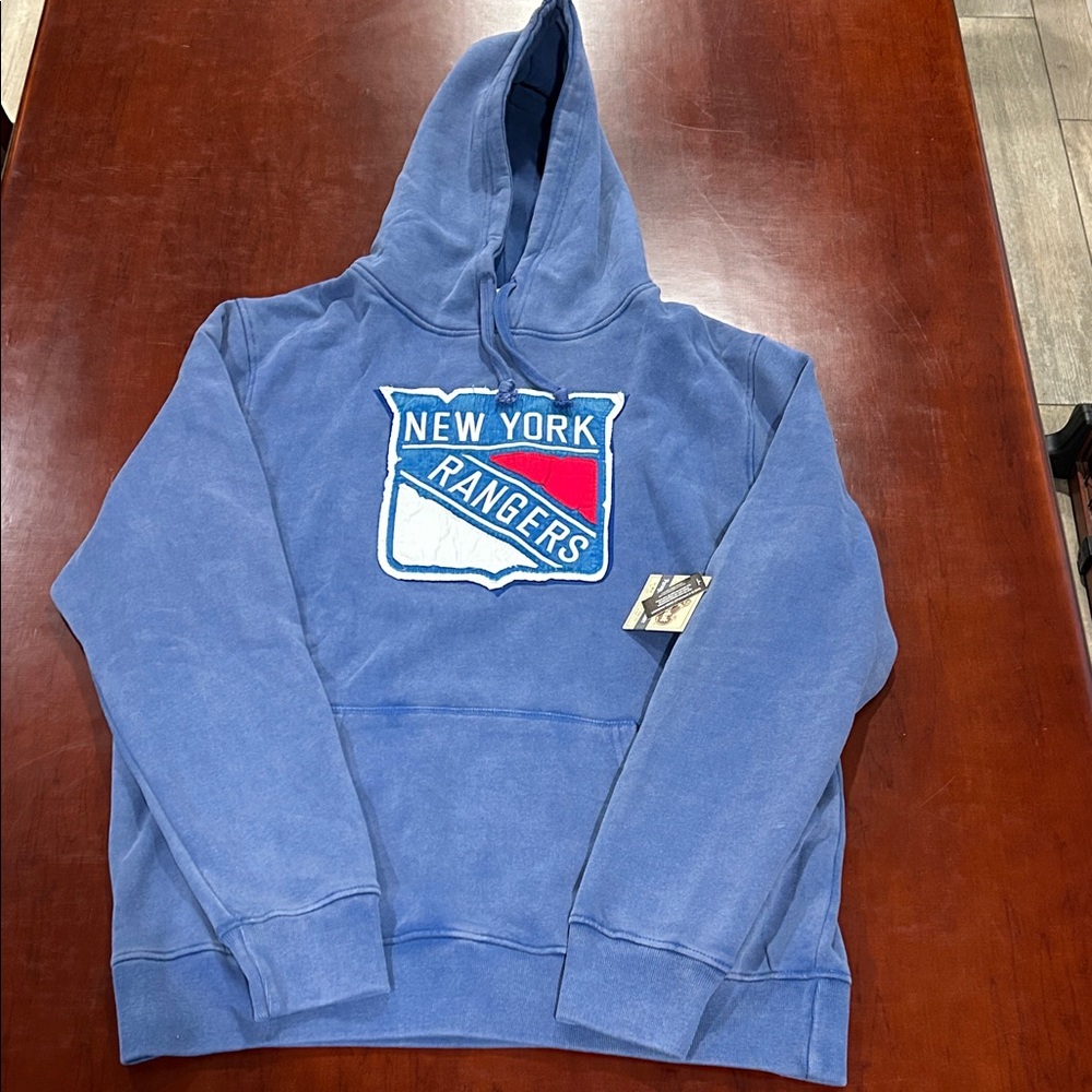 Red Jacket New York Rangers Blue Hoodie
